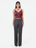 Pantalone grigio scuro a gamba dritta Giorgia Palmas X Rinascimento