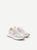 Sneakers con inserti effetto camoscio