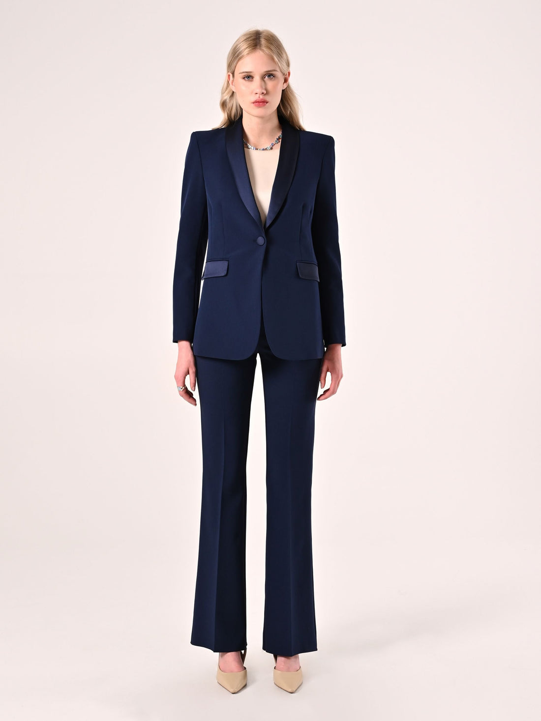 Giacca Revers Tuxedo Blu