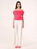 Top off-the-Shoulders Fuxia