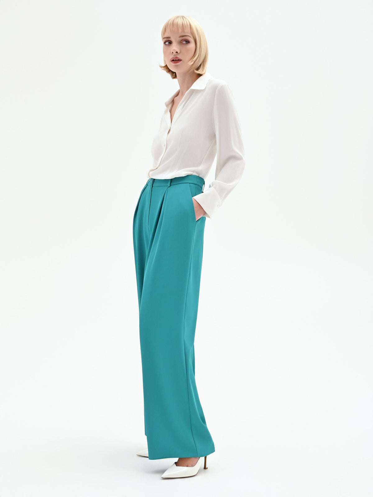 Pantalone Studio sartoriale verde smeraldo