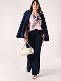Pantaloni Curvy Blu