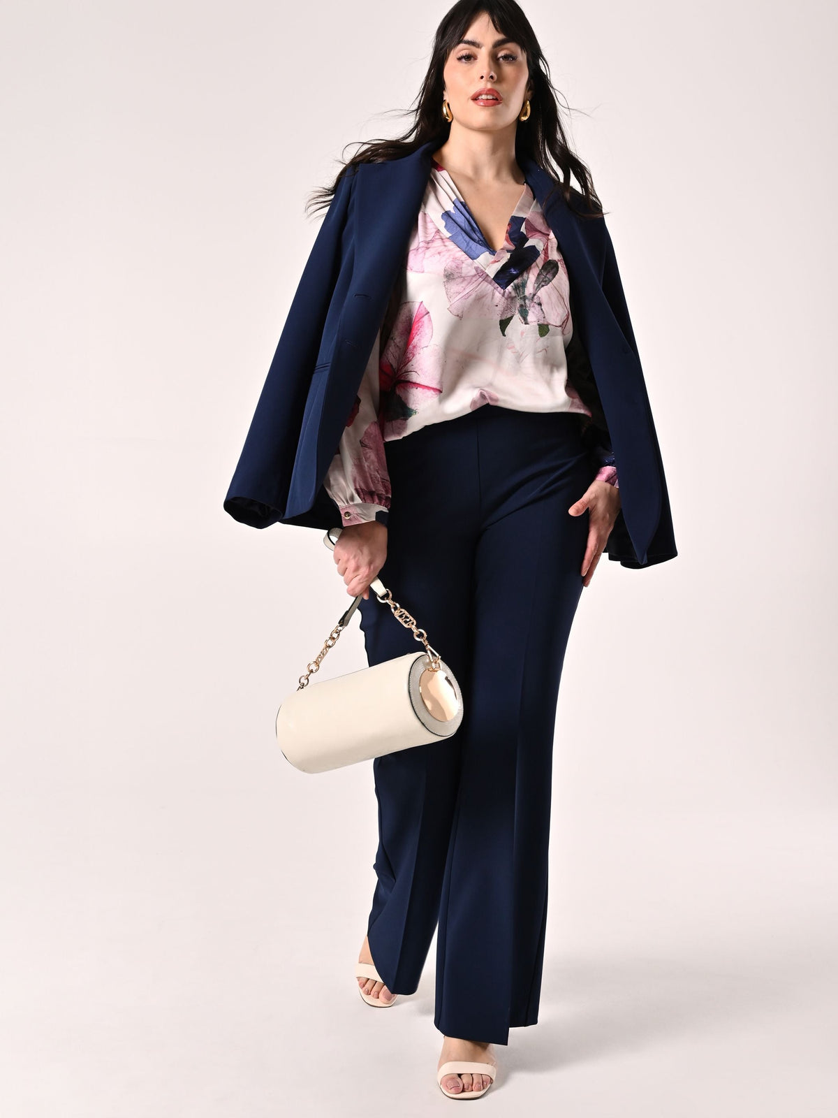 Pantaloni Curvy Blu