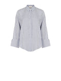 Camicia in viscosa a righe dal volume morbido