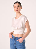 Blusa Bianca con Fiocco