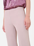 Pantalone palazzo tortora beige in cadi