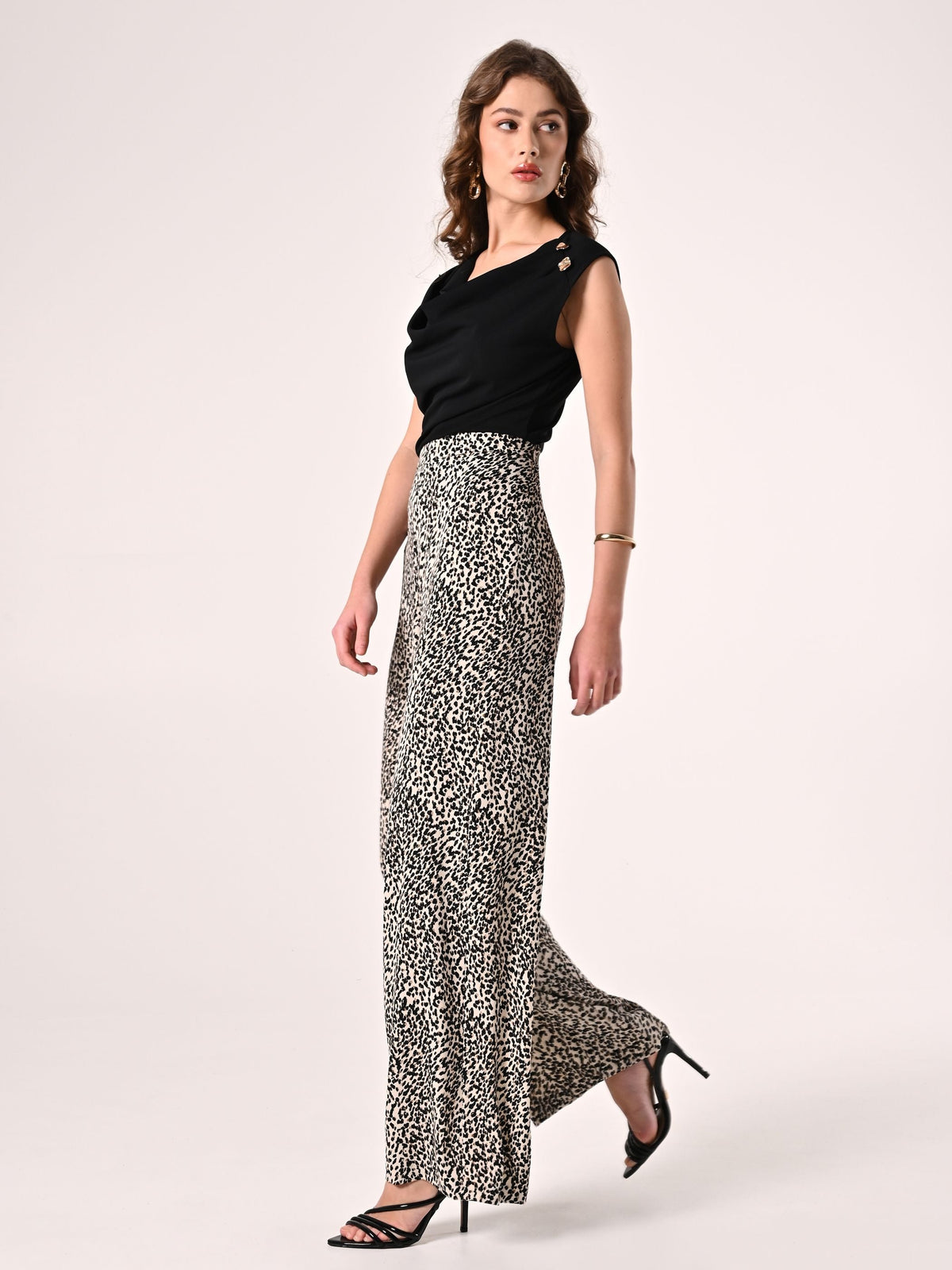 Pantaloni Animalier Gamba Dritta