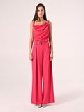 Top Fuxia con spalline Asimmetriche