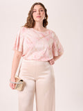Blusa Curvy Marmorizzata Rosa