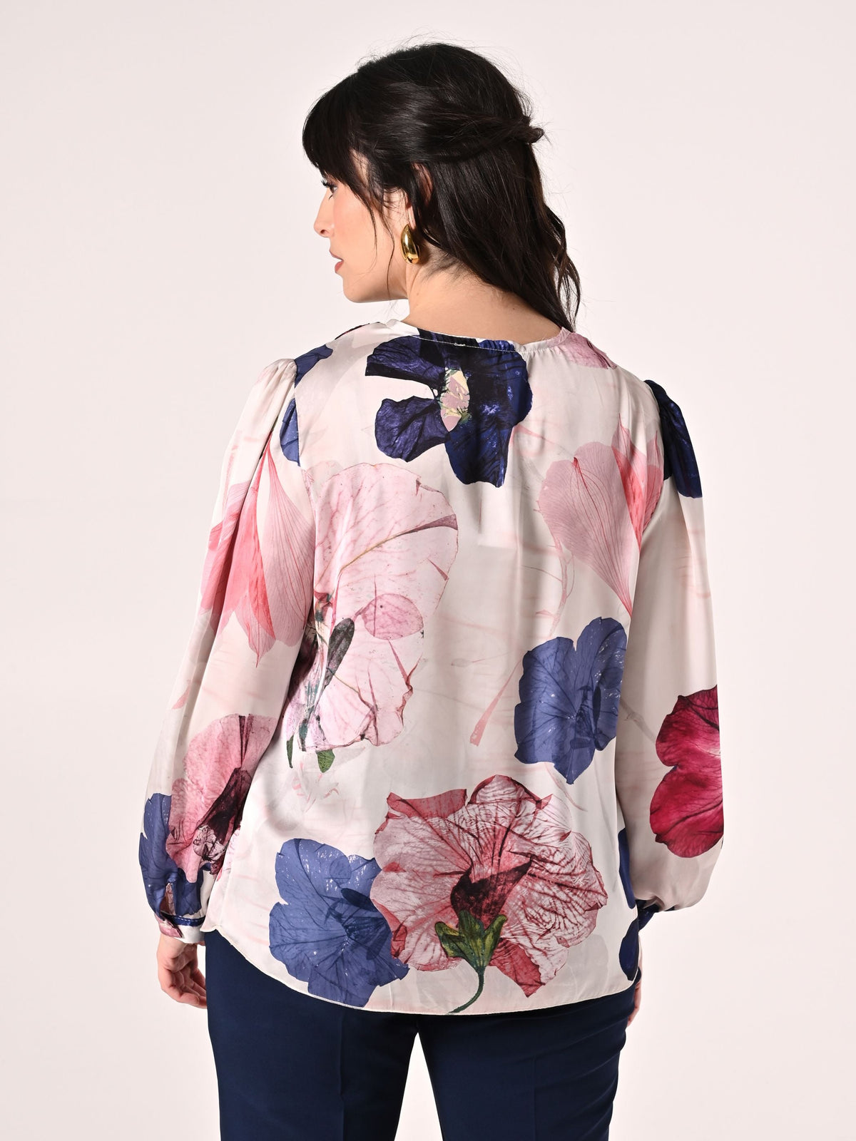 Blusa Curvy stampa Floreale