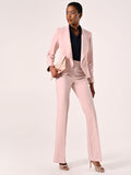 Pantaloni in Tessuto Tecnico Rosa Chiaro con Fascione in Vita