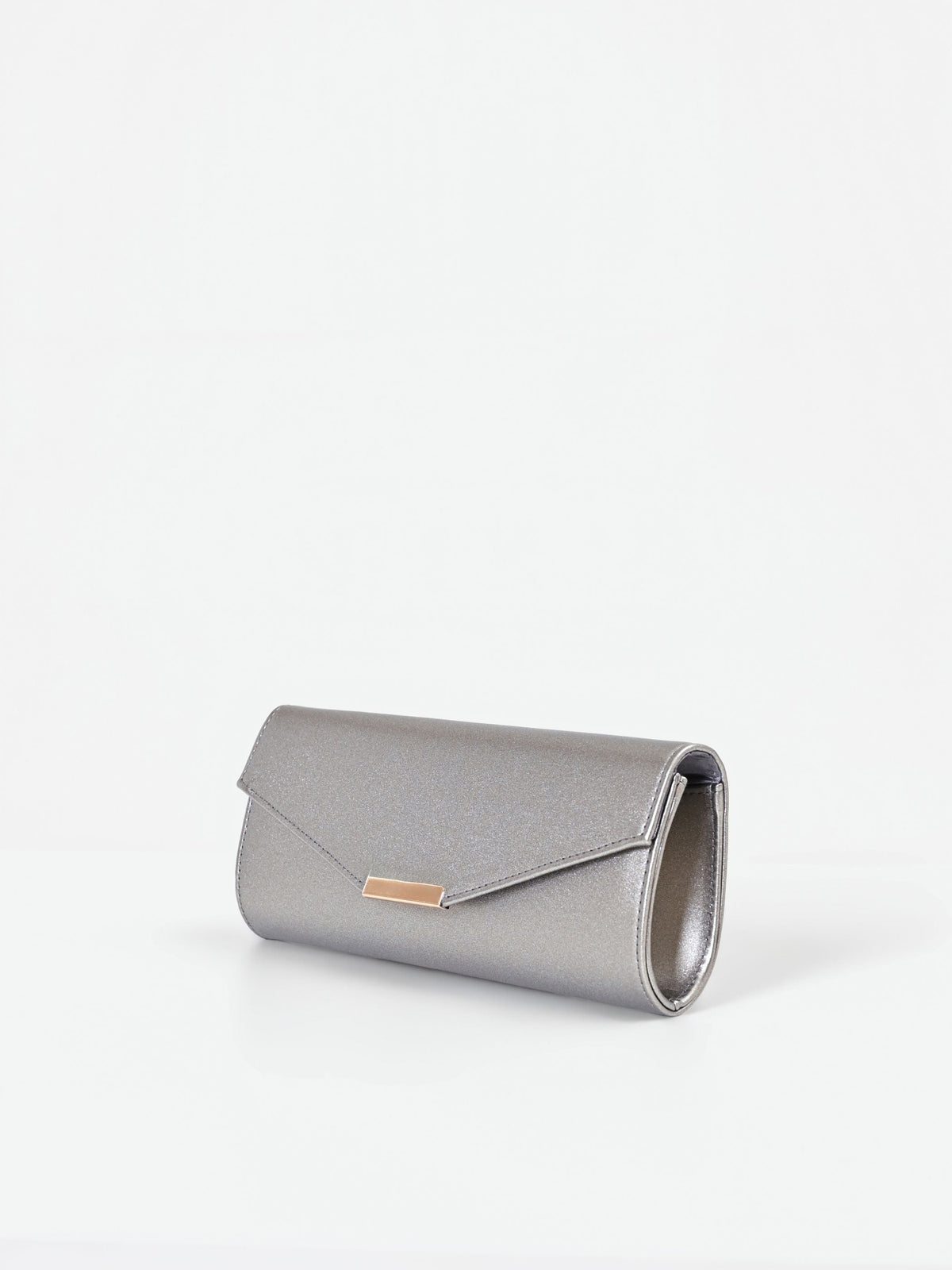 Pochette con texture metallizzata