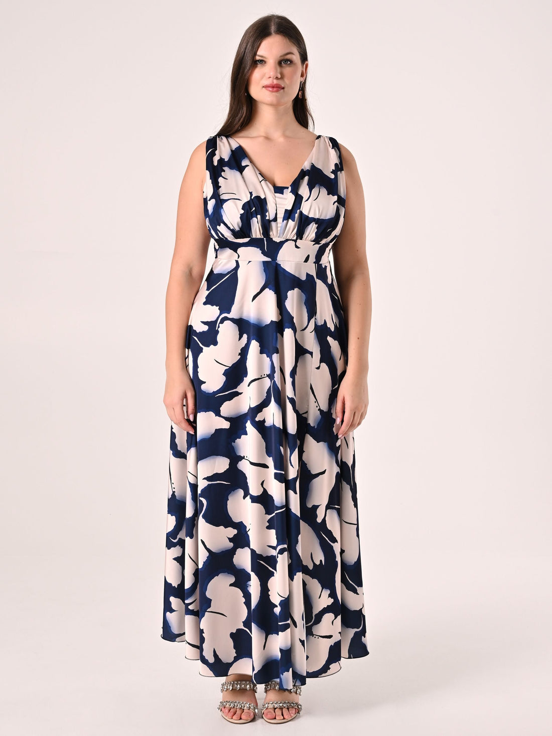 Abito Curvy Lungo Floreale