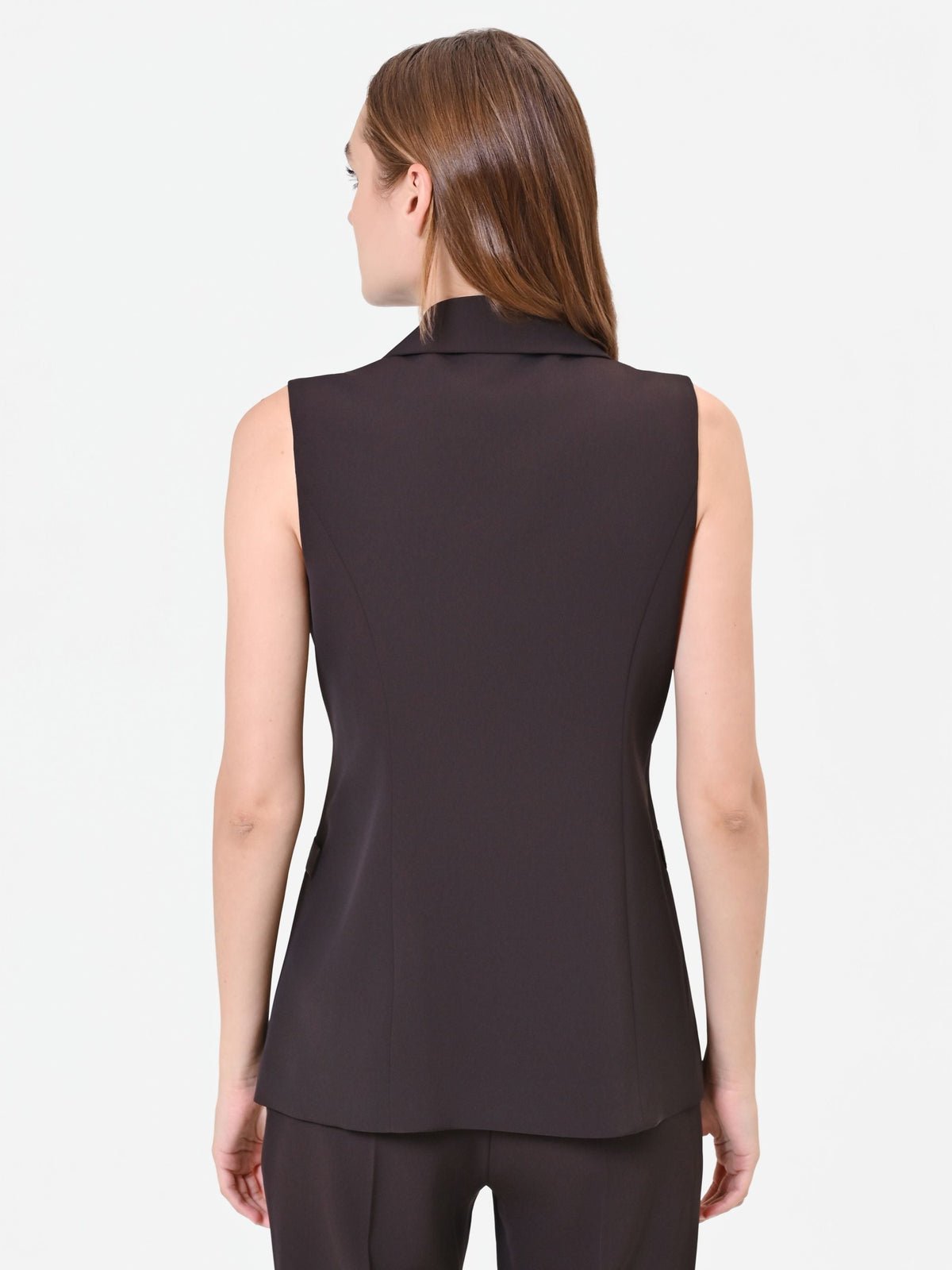 Gilet doppiopetto moro marrone