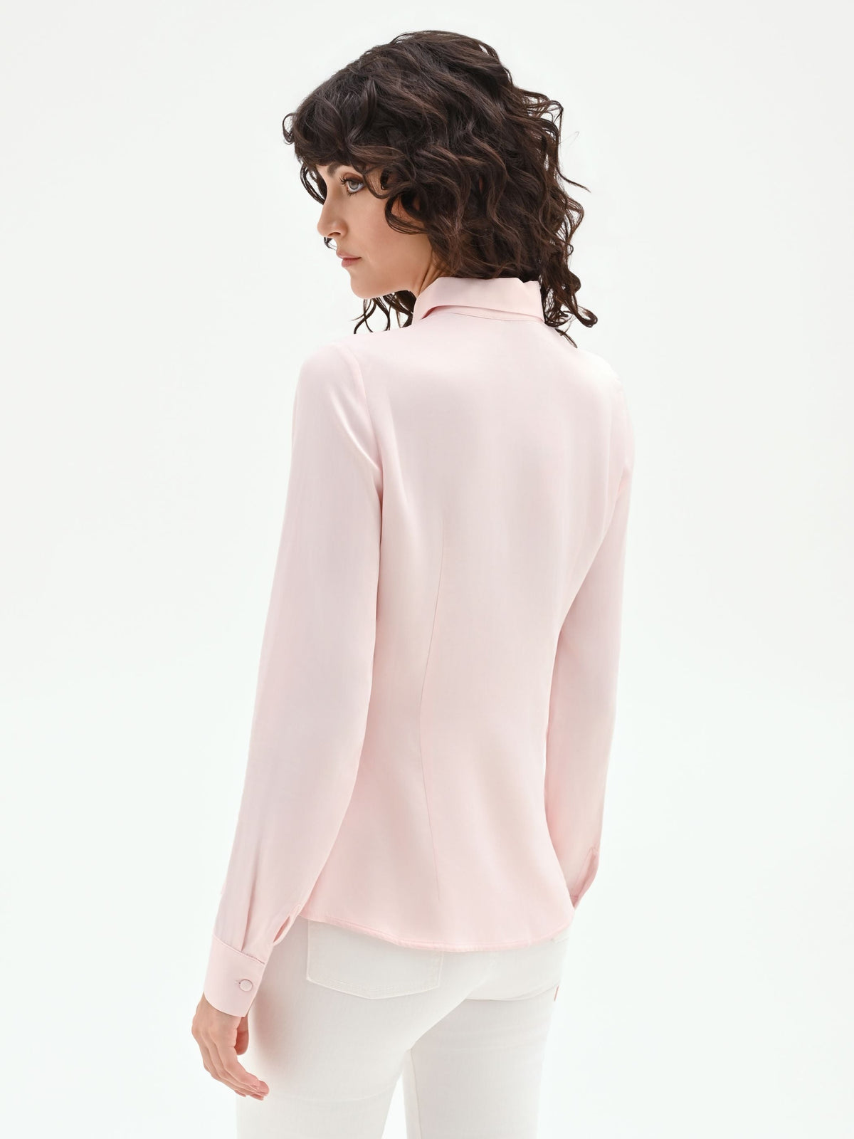 Camicia a scatoletta rosa chiaro