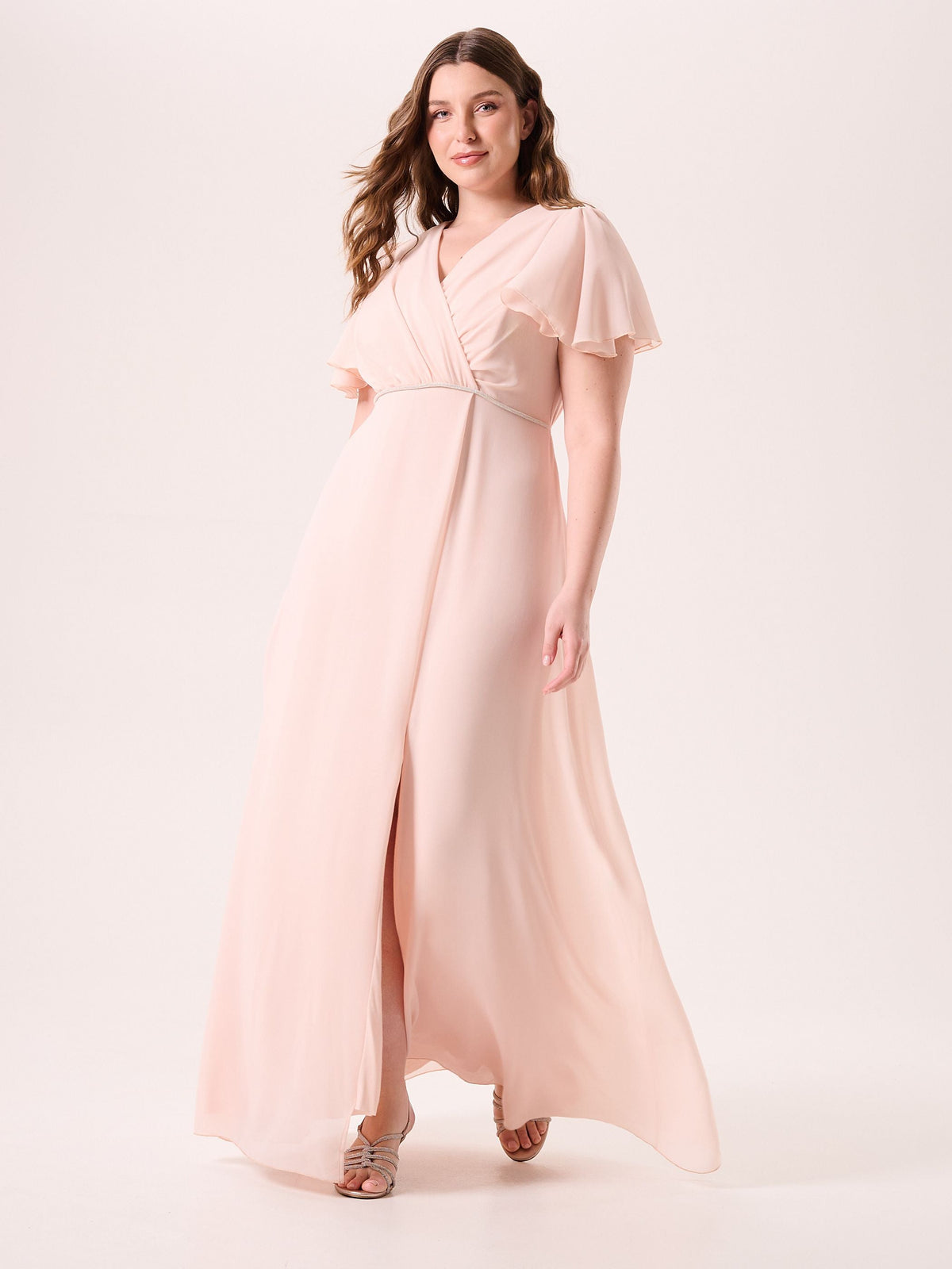 Abito Lungo Curvy Rosa
