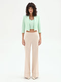 Giacca corta verde menta stile spencer