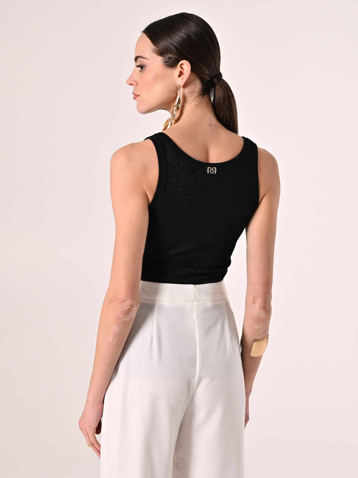 Top Lurex Nero