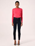 Jeans Skinny Blu con Bottoni
