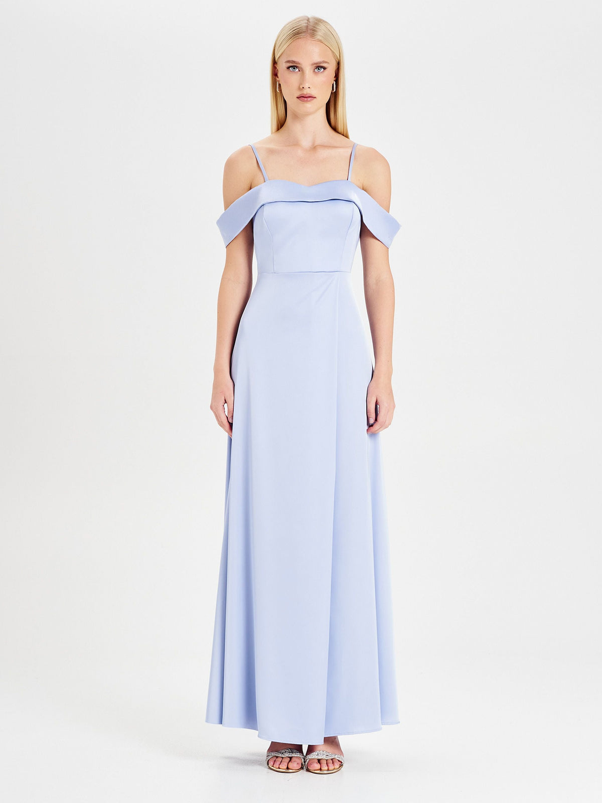 Abito Rinascimento atelier Azzurro con Spalle Scoperte
