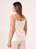 Top Curvy Bianco con Inserto Gioiello
