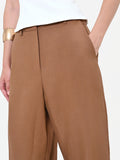Pantaloni in Viscosa Marrone