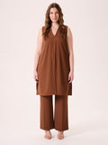 Top Curvy Lungo Marrone Cioccolato