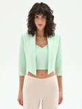 Giacca corta verde menta stile spencer