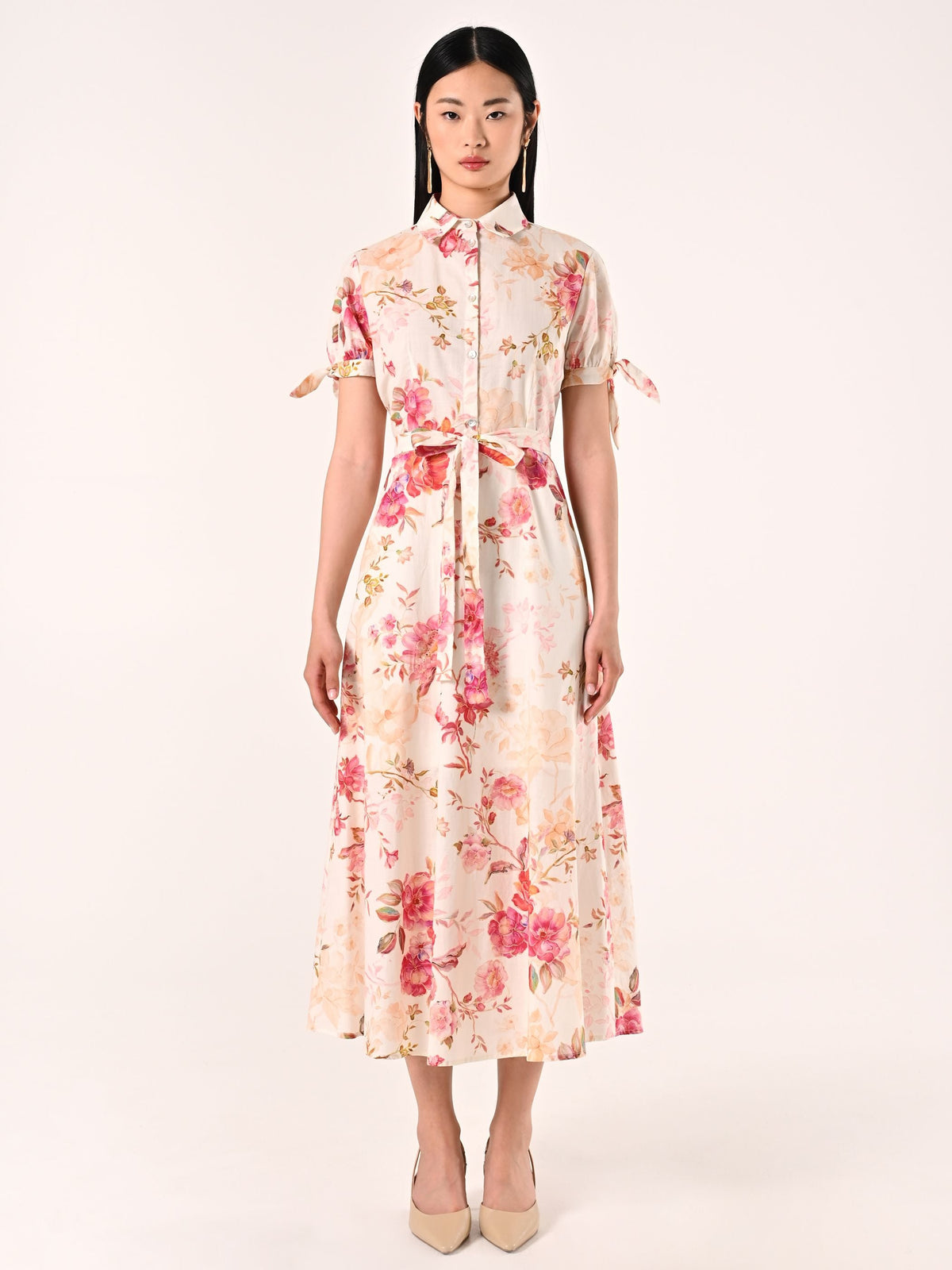 Chemisier in Cotone stampa Floreale