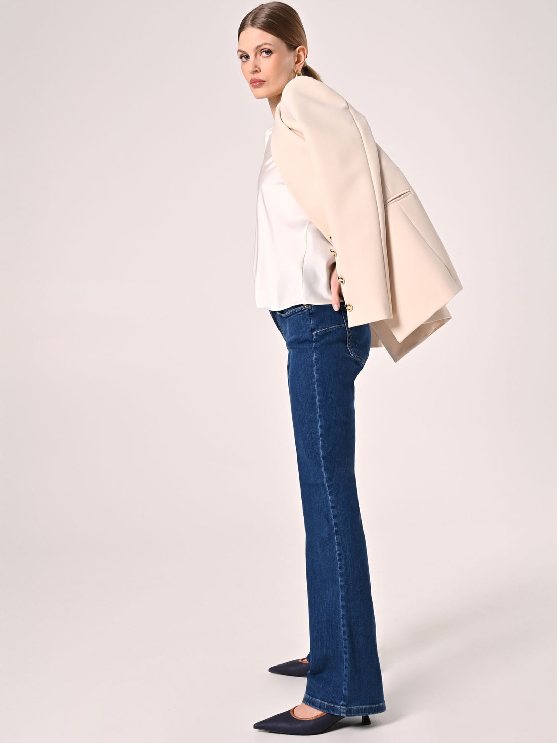 Jeans Flared dettaglio Logo