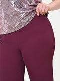 Pantalone Curvy a palazzo cady bordeaux rosso
