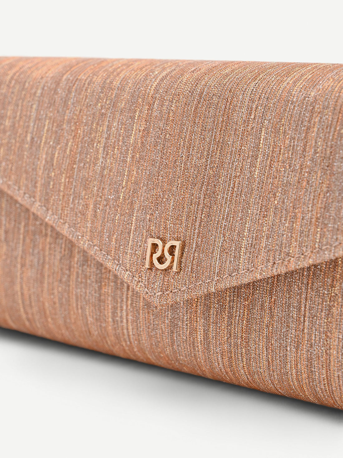 Pochette oro effetto glitterato