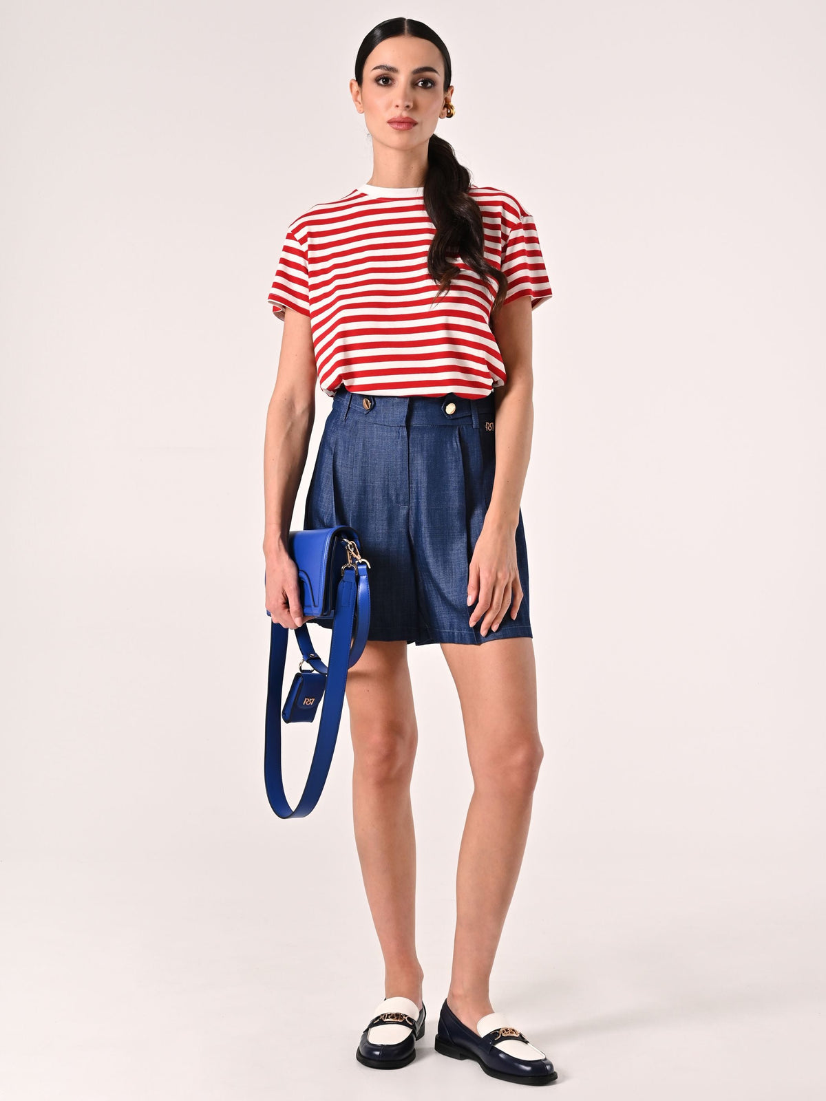 Bermuda Mariniére effetto Denim