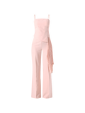 Tuta Plissé Rosa Chiaro
