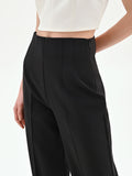 Pantalone nero a gamba larga
