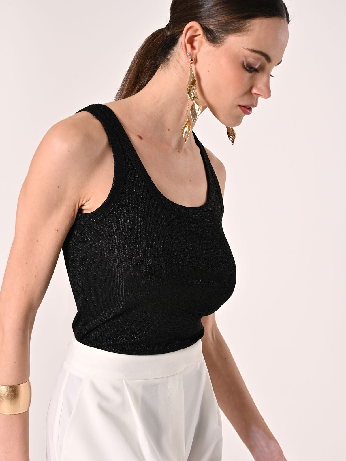 Top Lurex Nero