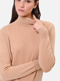 Maglia dolcevita cammello beige 100% lana Giorgia Palmas X Rinascimento