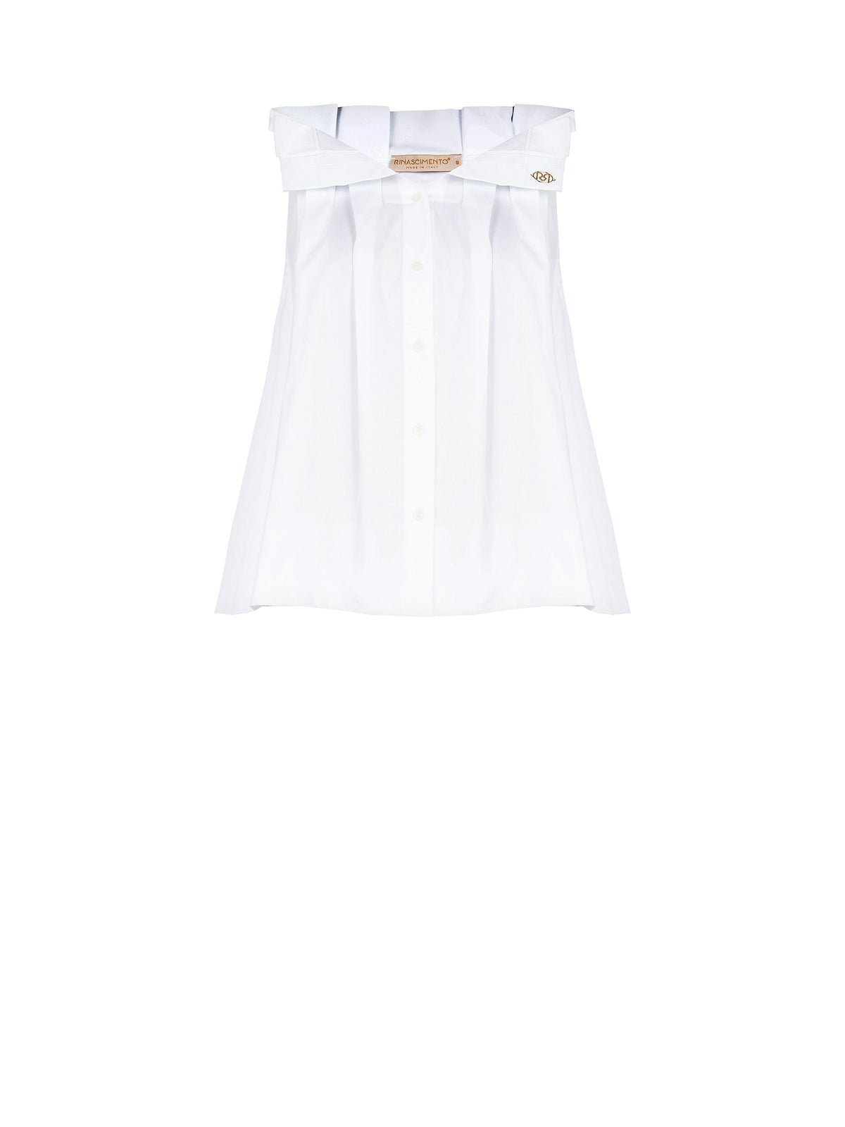Blusa bianca in popeline