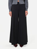 Pantalone nero in Punto Milano misto viscosa