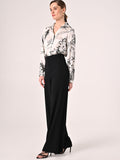 Pantaloni Ampi in Cadi Nero