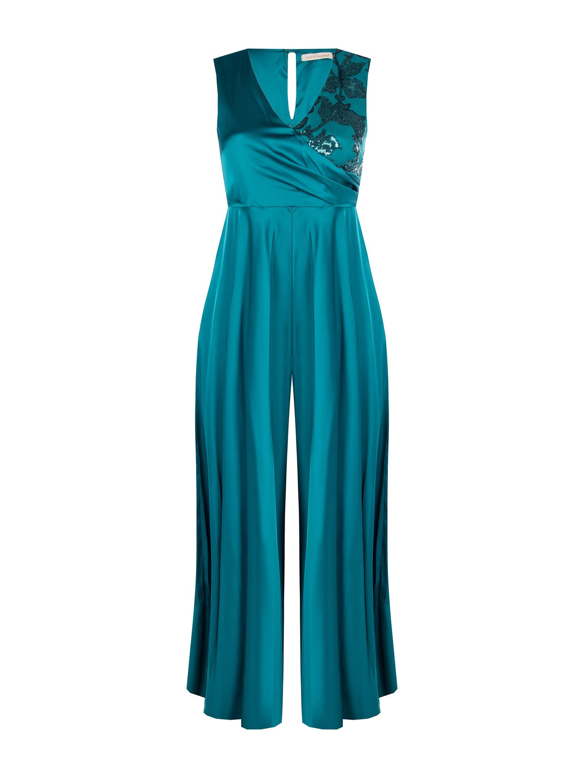 Tuta Curvy Verde con Paillettes