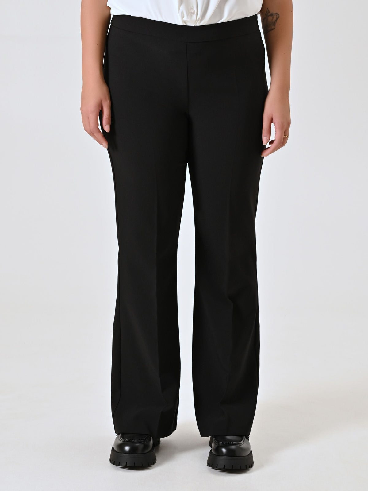 Pantalone Curvy a Zampa Nero