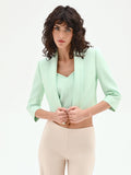 Giacca corta verde menta stile spencer