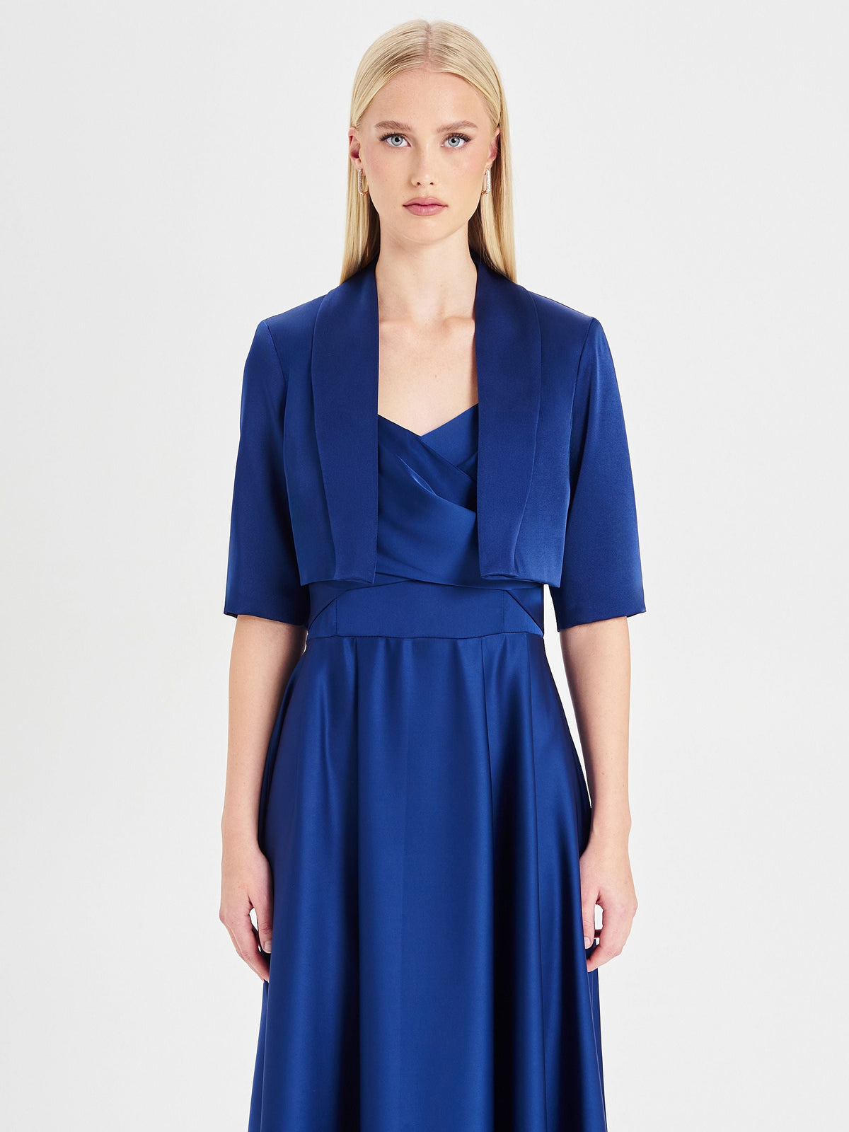 Coprispalle in Raso Rinascimento atelier Blu