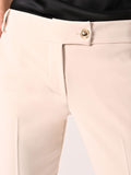 Pantaloni Beige Chiaro in Tessuto Tecnico
