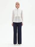 Camicia tre-in-uno bianca in cotone