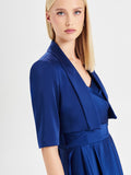Coprispalle in Raso Rinascimento atelier Blu