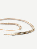 Cintura dorata con strass