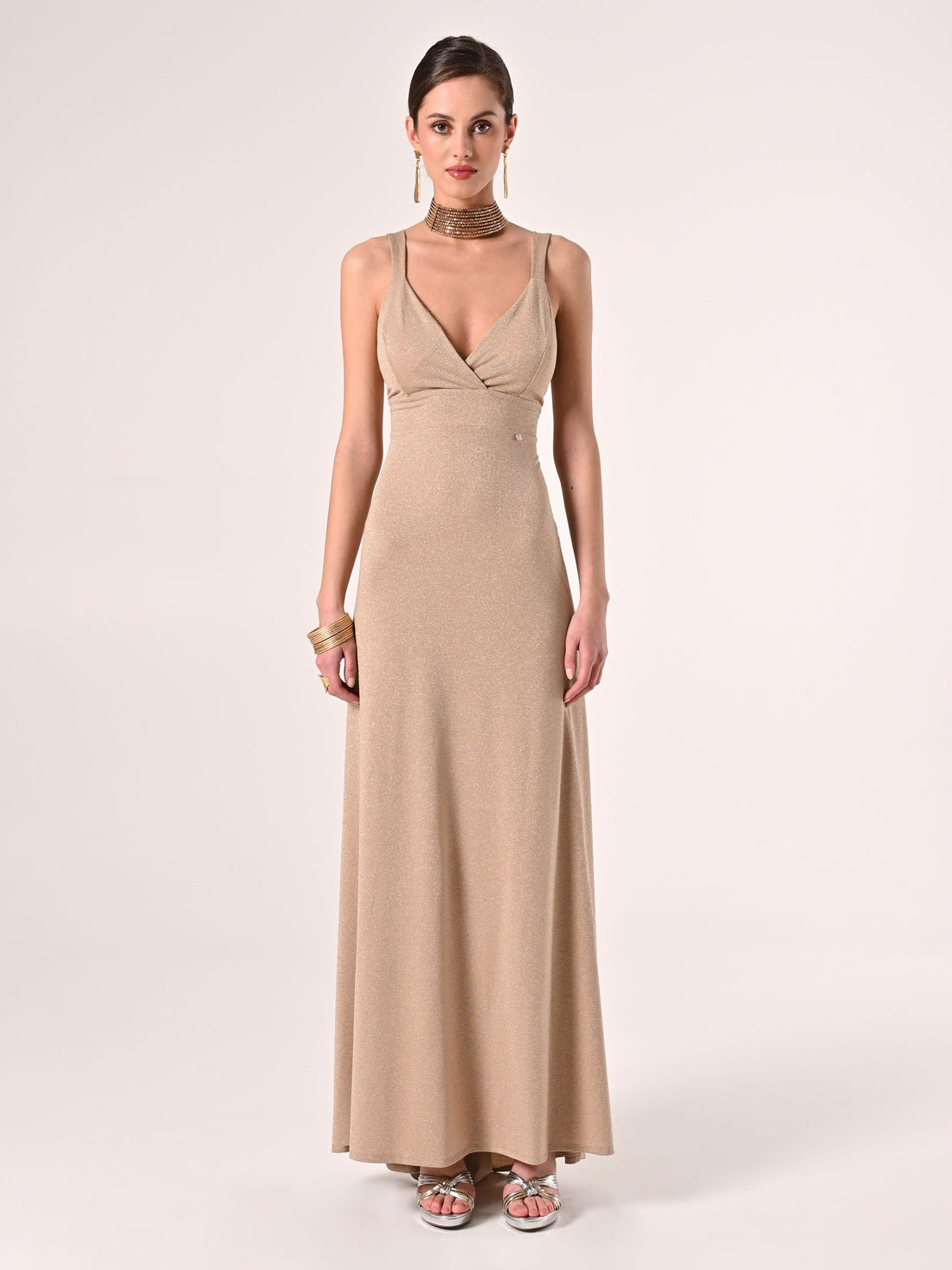 Abito in Lurex Oro