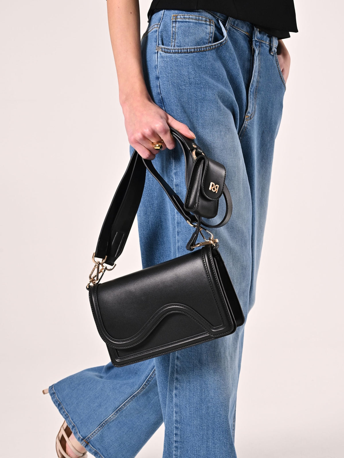 Borsa in Simil Pelle Nera